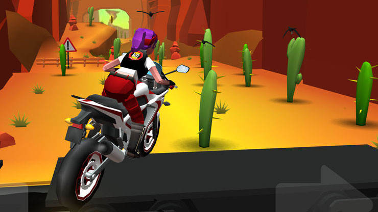 Faily Rider – трехмерный раннер с элементами мотофристайла