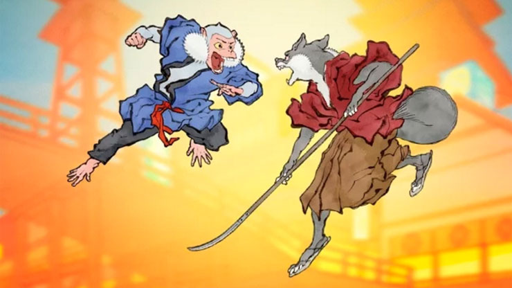 Состоялся релиз Beat-em-up'а Edo Superstar о приключениях антропоморфной обезьяны в древней Японии