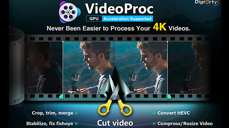 «VideoProc»: монтируйте и конвертируйте 4K HEVC видео с GoPro [Выиграйте GoPro и аксессуары]