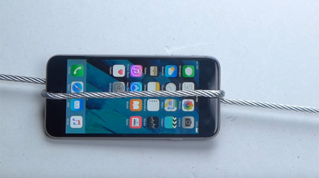 TechRax раздавил iPhone 6s Plus тросом