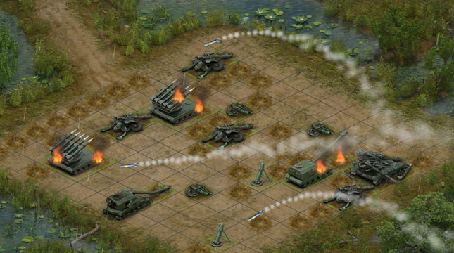 Artillerists – пошаговая стратегия на основе игровой механики классического «Морского Боя»