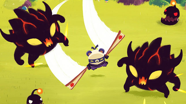 Spry Fox предлагает нам спасти лес от демонов при помощи ниндзя-медведя в новой игре Bushido Bear