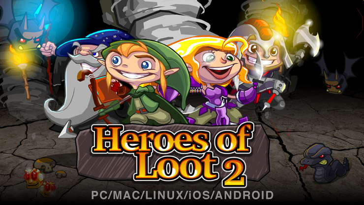 Состоялся релиз мобильной версии данжен кроулера Heroes of Loot 2