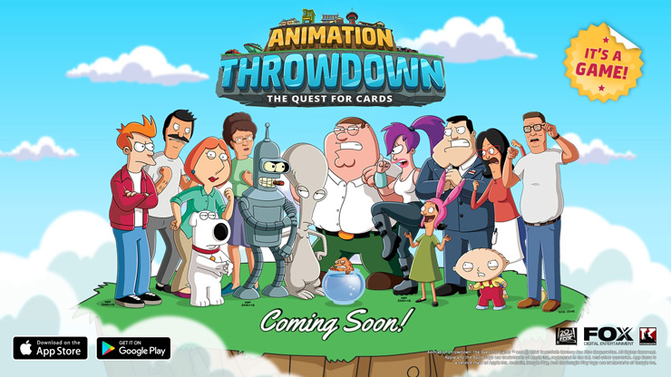 «Animation Throwdown: The Quest for Cards» — ККИ с участием героев Family Guy, Futurama, Bob's Burgers, American Dad и King of the Hill