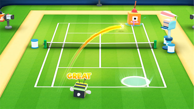 Tennis Bits – забавный бесплатный аркадный теннис от PlaySide