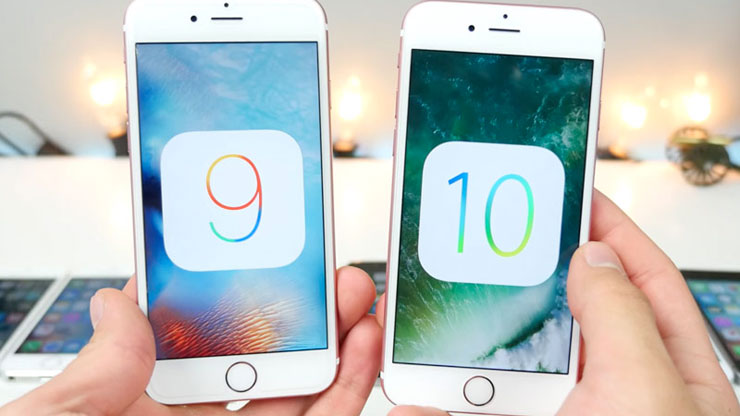 Сравнение скорости работы iOS 10 и iOS 9 на разных моделях iPhone